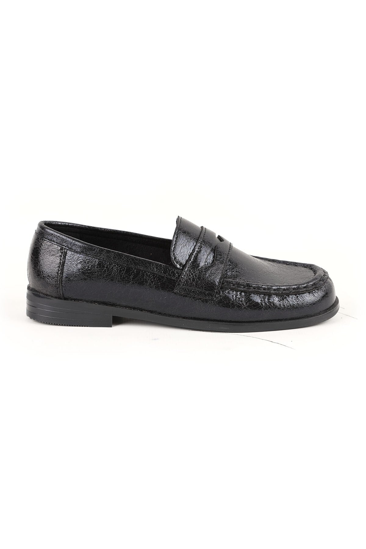 Women's Loafer Shoes Shiny Crocodile Patterned Classic Stylish Office Daily Comfortable Tpu Sole L085.K010 - MALLTURK