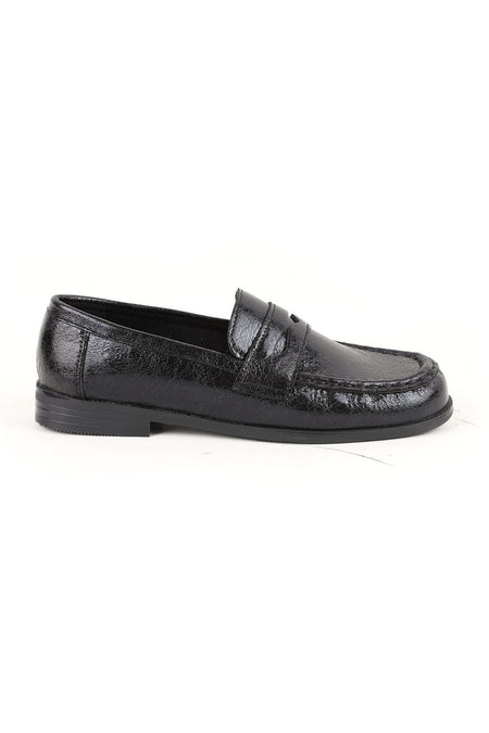 Women's Loafer Shoes Shiny Crocodile Patterned Classic Stylish Office Daily Comfortable Tpu Sole L085.K010 - MALLTURK