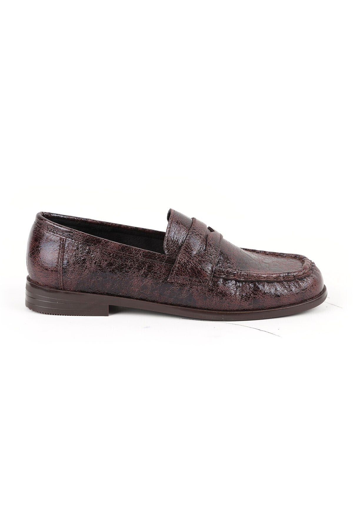 Women's Loafer Shoes Shiny Crocodile Patterned Classic Stylish Office Daily Comfortable Tpu Sole L085.K010 - MALLTURK