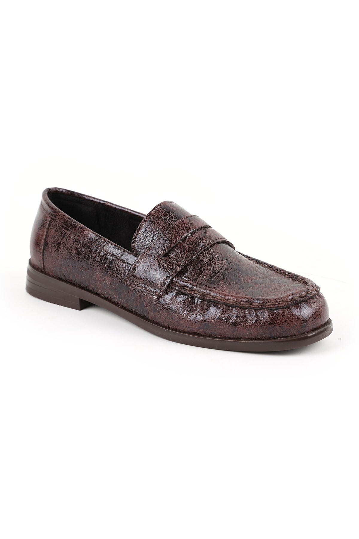 Women's Loafer Shoes Shiny Crocodile Patterned Classic Stylish Office Daily Comfortable Tpu Sole L085.K010 - MALLTURK