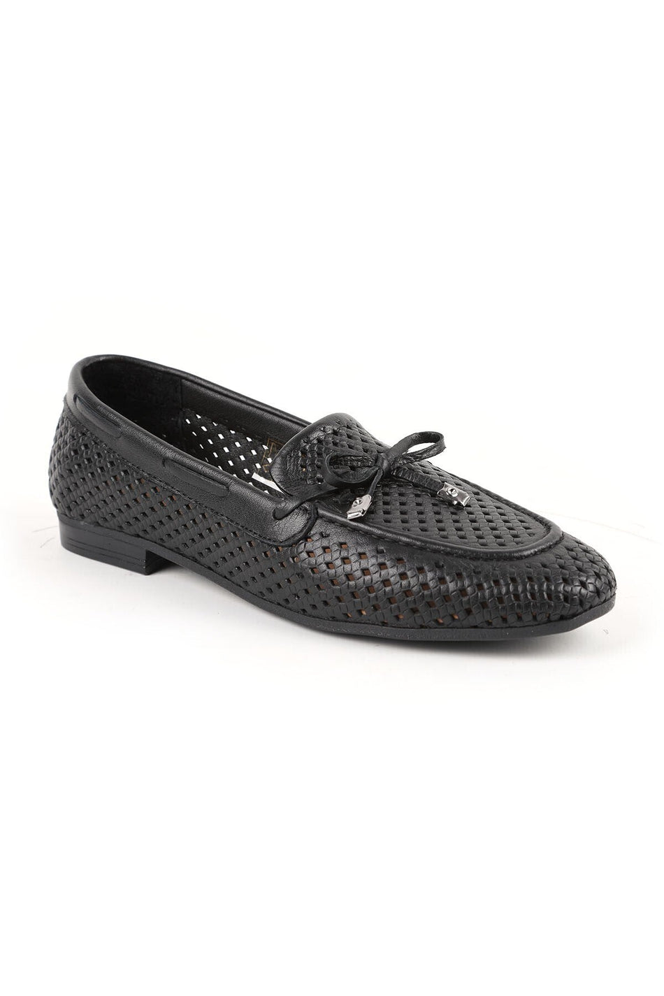 Women's Loafer Shoes Summer Laser Cut Mesh Patterned Bowknot Flexible Thermo Sole Daily L081.25218 - MALLTURK