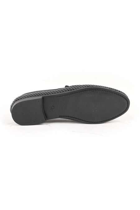 Women's Loafer Shoes Summer Laser Cut Mesh Patterned Tasseled Flexible Thermo Sole Daily L081.25204 - MALLTURK