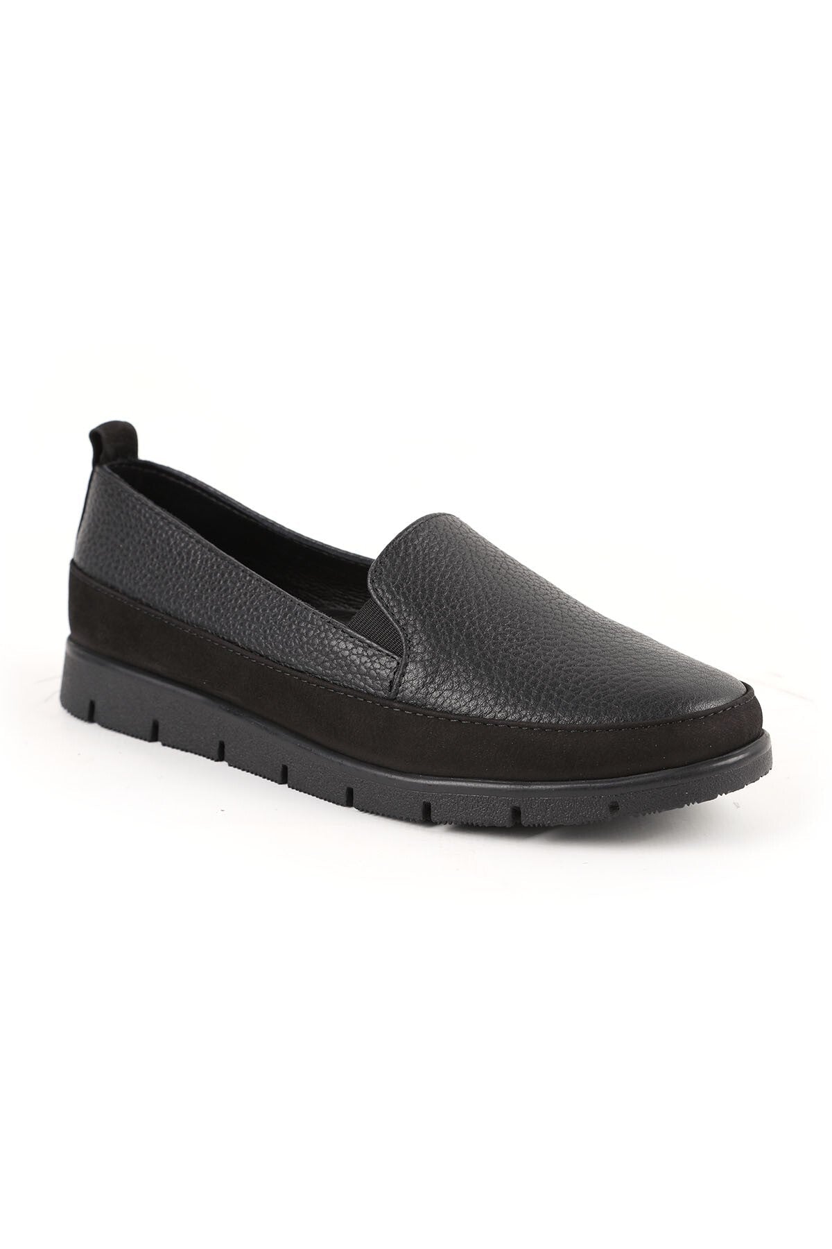 Women's Loafer Shoes Thick Sole Nubuck Slip-On Mother's Shoes L076.2274 - MALLTURK