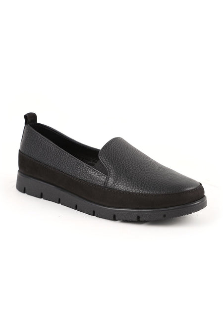 Women's Loafer Shoes Thick Sole Nubuck Slip-On Mother's Shoes L076.2274 - MALLTURK