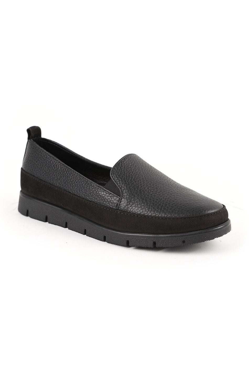 Women's Loafer Shoes Thick Sole Nubuck Slip-On Mother's Shoes L076.2274 - MALLTURK