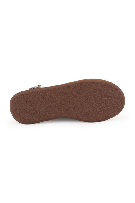 Women's Sandals Daily Anatomical Cork Wedge Sole Laser Cut Buckle Sling-Back L058.15319 - MALLTURK