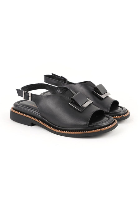 Women's Sandals Daily Anatomical Thick Buckle Sling-Back Faux Leather L031.26107627 - MALLTURK