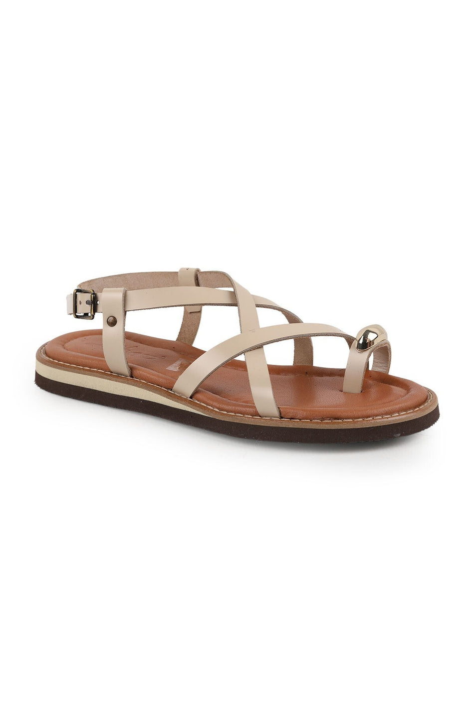 Women's Sandals Daily Comfortable Flip-Flops with Accessories Thin Cross Straps Lightweight Eva Sole L024.260324 - MALLTURK