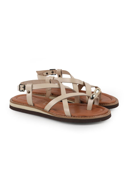 Women's Sandals Daily Comfortable Flip-Flops with Accessories Thin Cross Straps Lightweight Eva Sole L024.260324 - MALLTURK