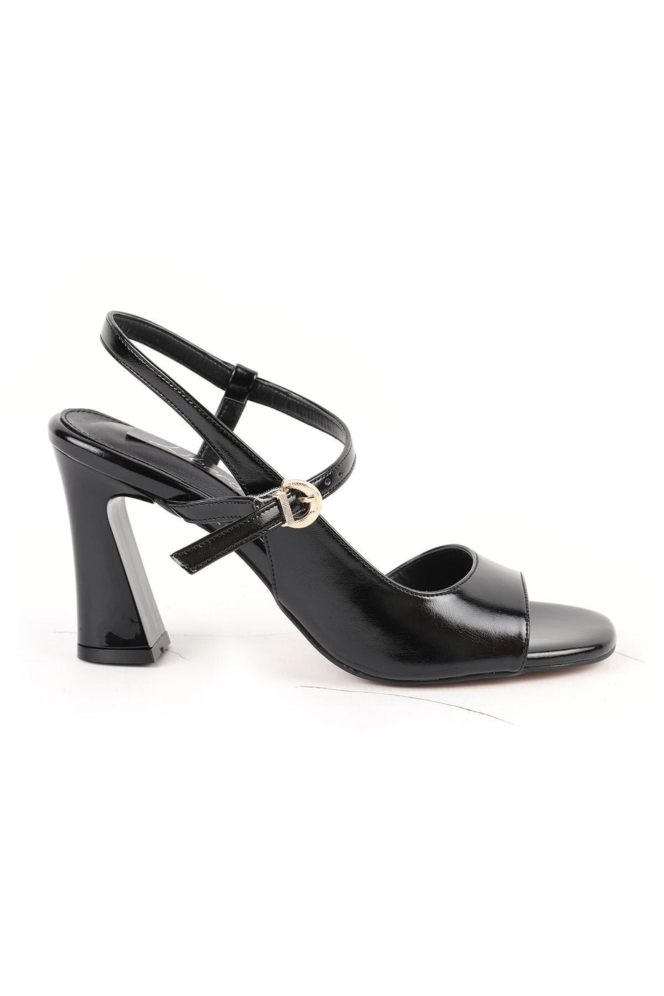 Women's Sandals Patent Leather Shiny Open Toe Thick Goblet Heel Evening Dress Night Shoes L085.K800 - MALLTURK