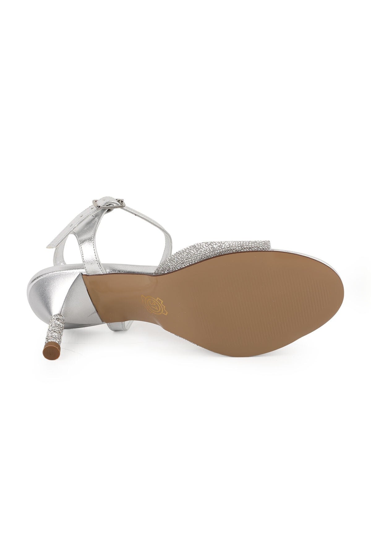 Women's Sandals Stone Embellished Open Toe Special Sphere Heels Evening Dress Night Shoes L085.K94 - MALLTURK