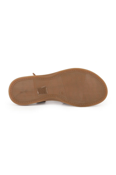 Women's Sandals Suede Multi-Strap Cage Design Flat Flexible Thermo Sole Summer Shoes L082.26600 - MALLTURK