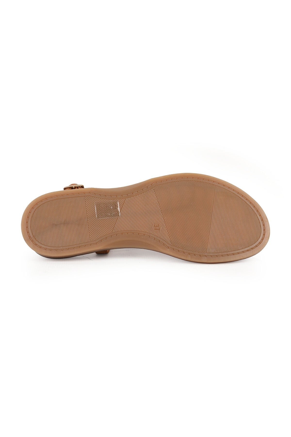 Women's Sandals Suede Stone Accessory Flip-Flop Flat Flexible Thermo Sole Summer Shoes L082.26684 - MALLTURK