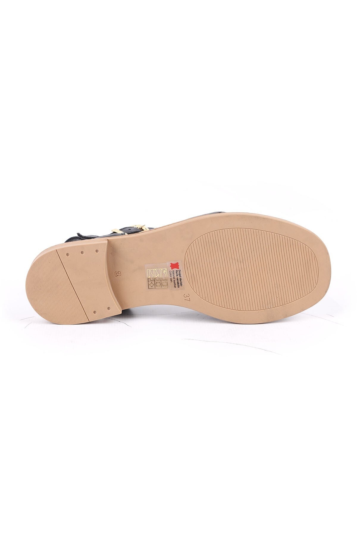 Women's Sandals with Crossed Drawstring Straps and Ankle Buckle, Thermo Sole, Black Antique Leather L060.446 - MALLTURK