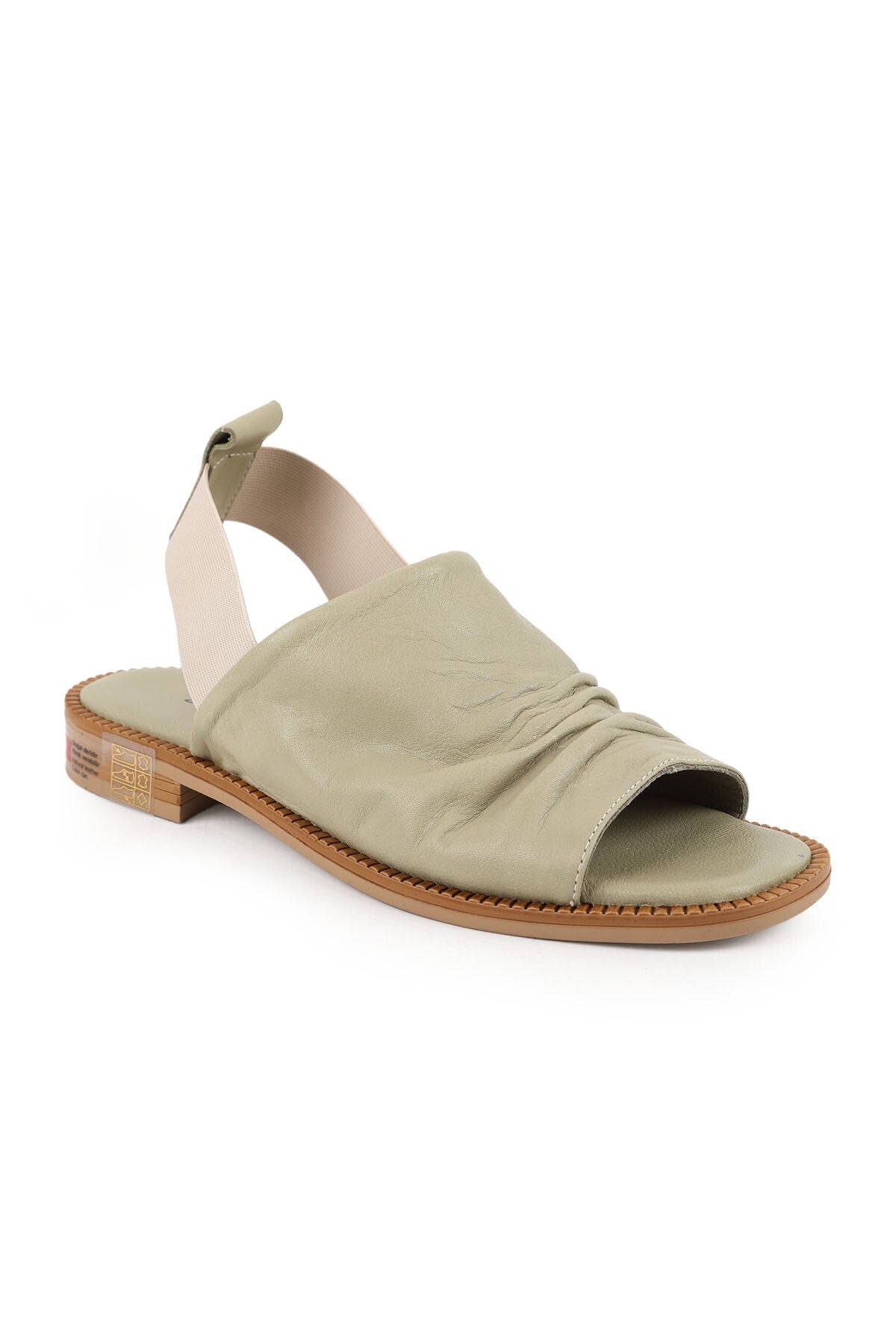 Women's Sandals with Drawstring Straps and Elastic Back, Thermo Sole, Daily Antique Leather L060.135 - MALLTURK