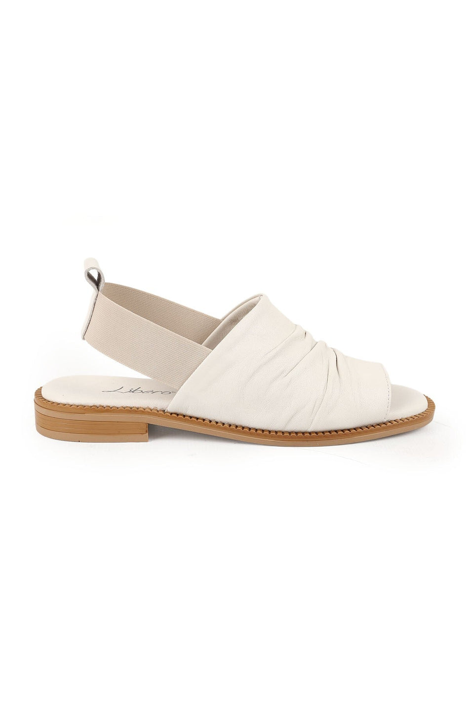 Women's Sandals with Drawstring Straps and Elastic Back, Thermo Sole, Daily Antique Leather L060.135 - MALLTURK