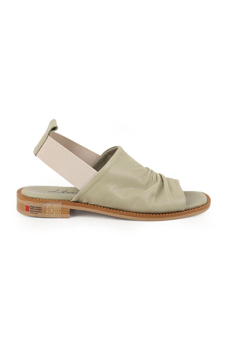 Women's Sandals with Drawstring Straps and Elastic Back, Thermo Sole, Daily Antique Leather L060.135 - MALLTURK