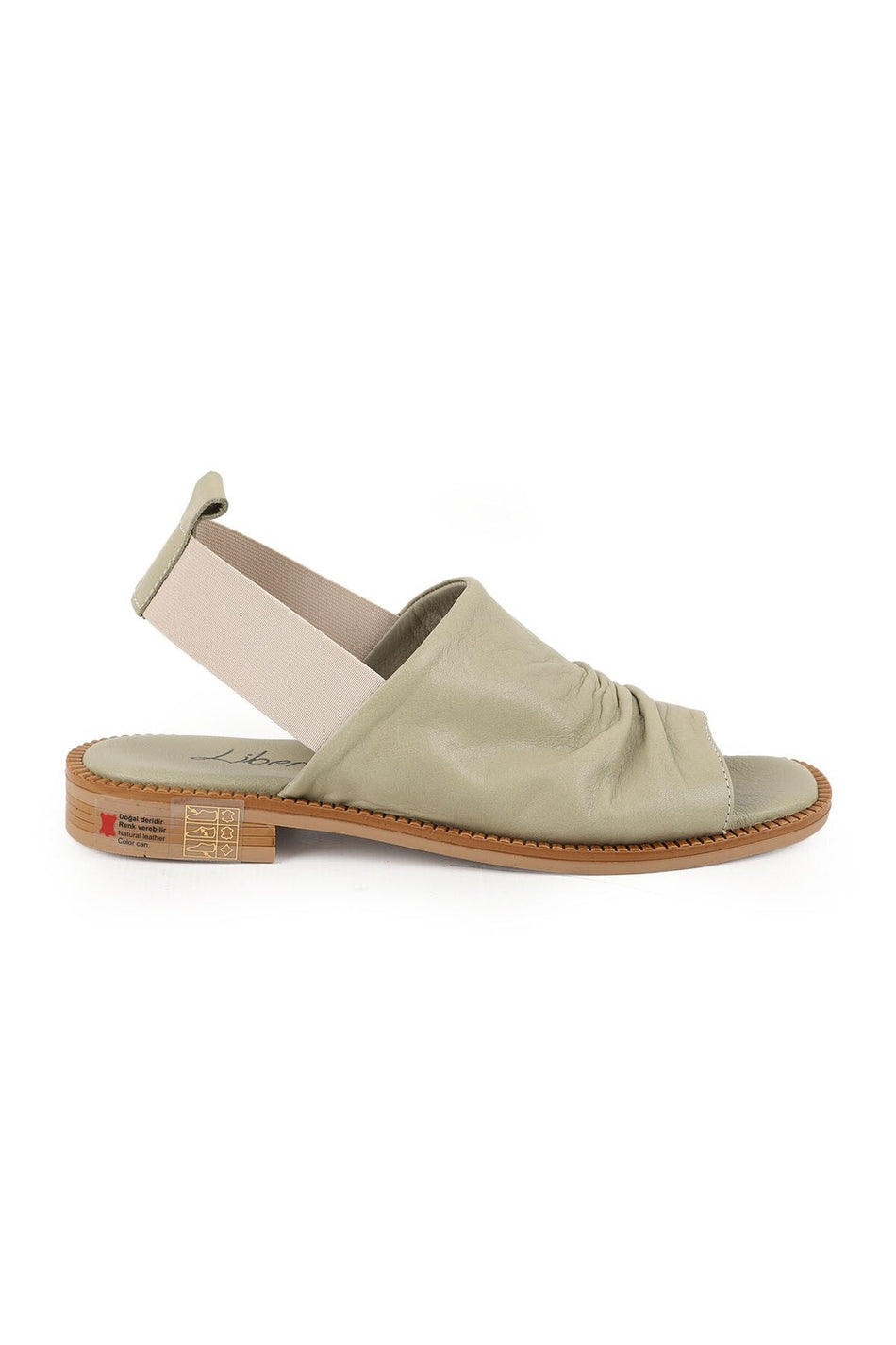 Women's Sandals with Drawstring Straps and Elastic Back, Thermo Sole, Daily Antique Leather L060.135 - MALLTURK