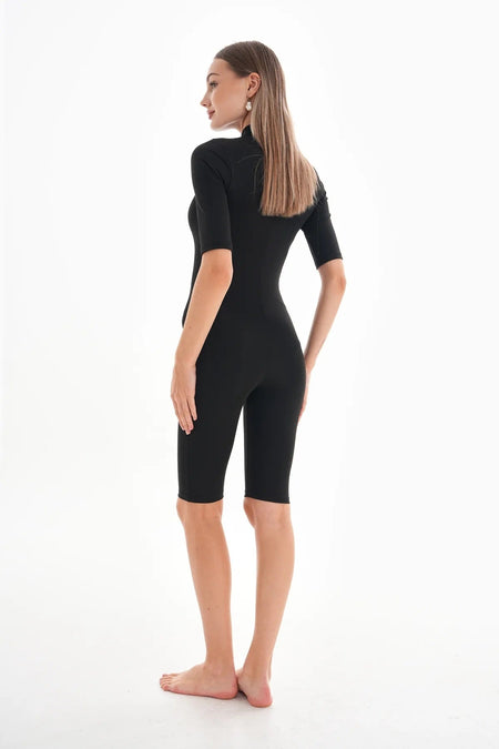 Women's Short Sleeve Zippered Body Jumpsuit Casual / Casual Wear / Sports - MALLTURK