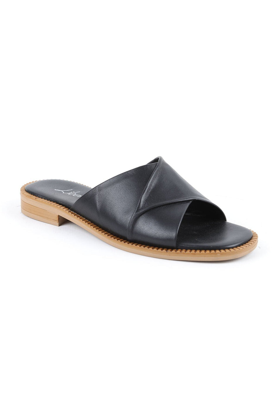Women's Slippers Daily Genuine Leather Cross-Strapped Anatomical Flat Sole Mother's Shoes L060.134 - MALLTURK
