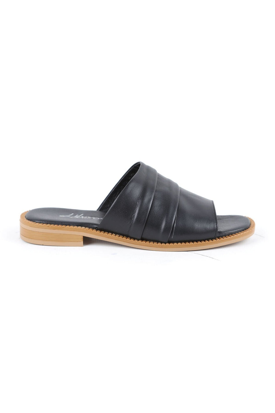 Women's Slippers Daily Genuine Leather Layered Band Anatomical Flat Sole Mother Shoes L060.441 - MALLTURK