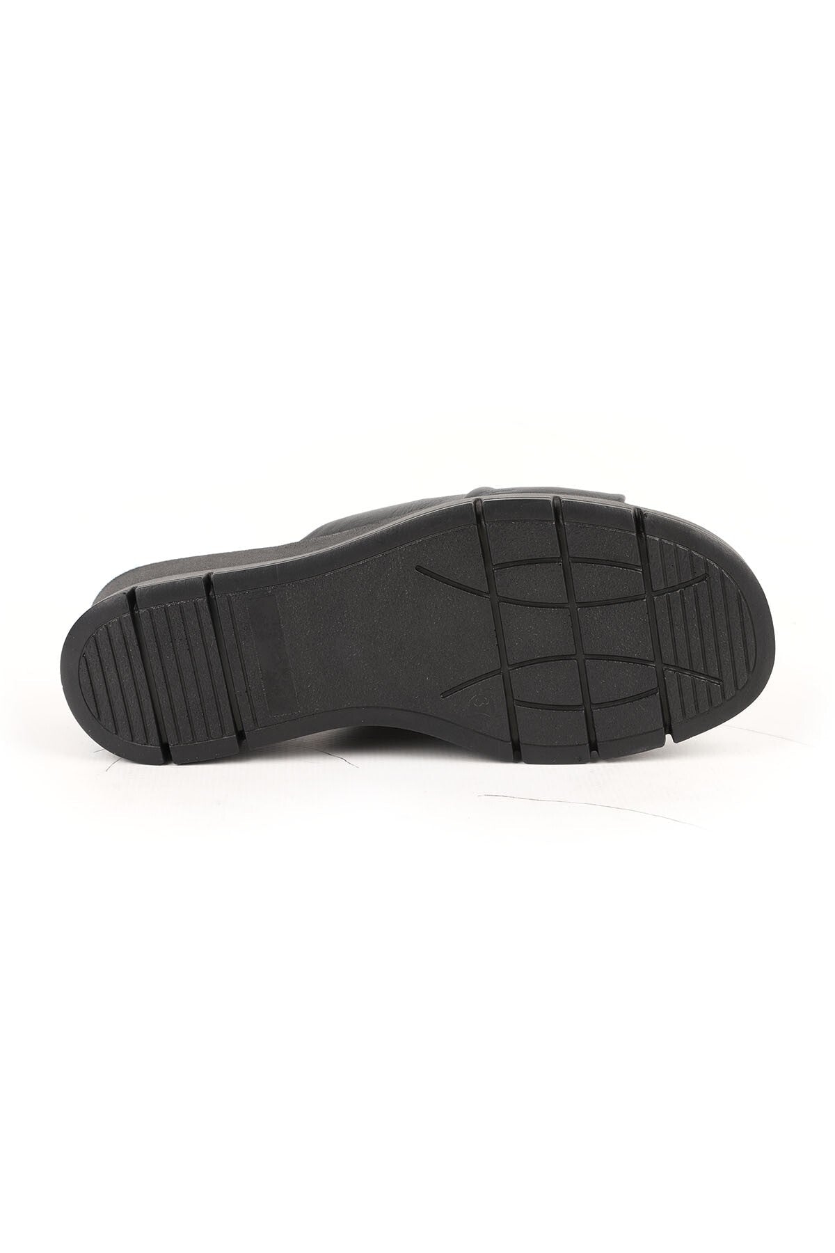 Women's Slippers Daily Genuine Leather Padded Sole Medium Heeled Anatomical Mother Shoes L060.281 - MALLTURK