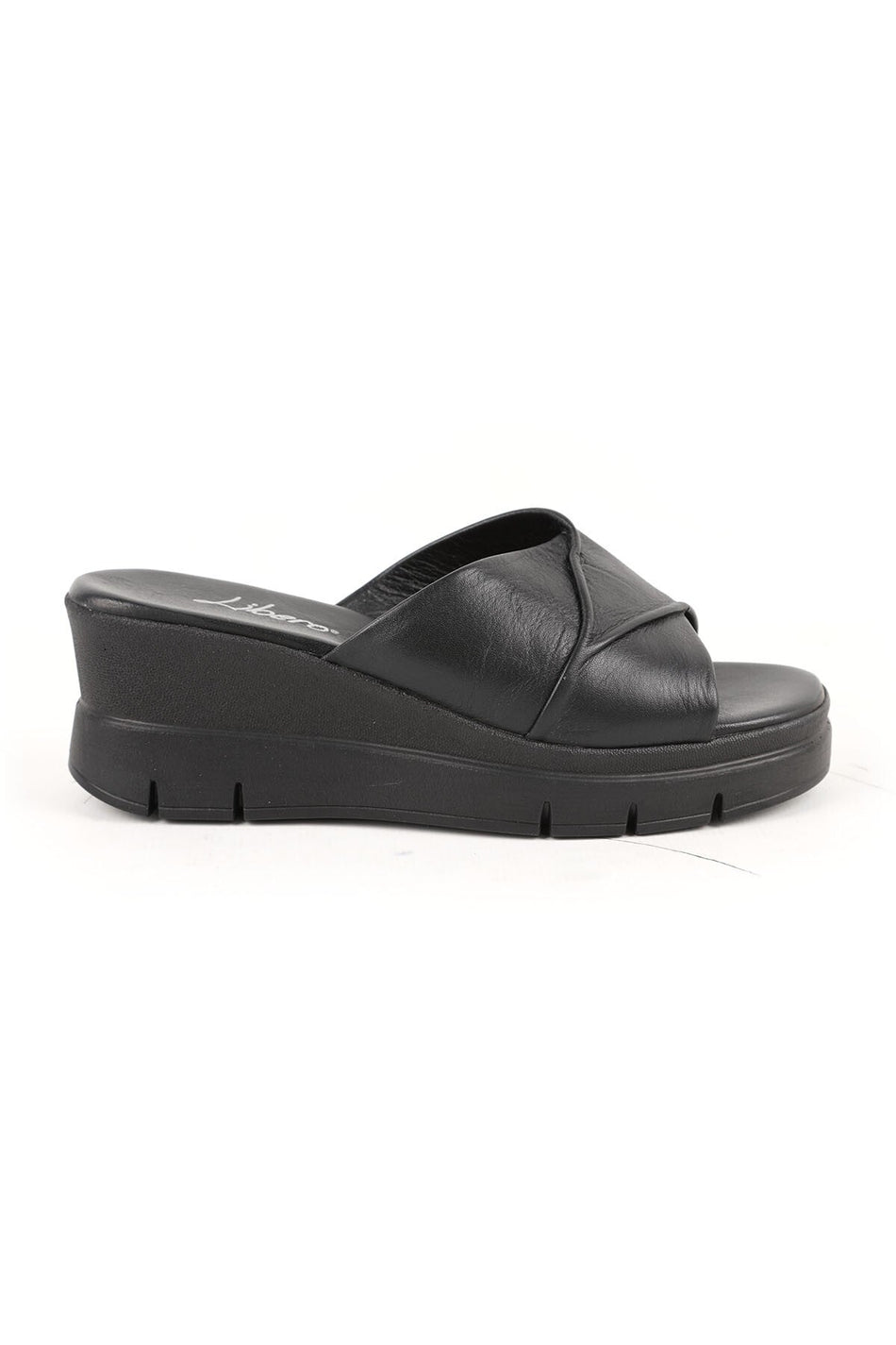 Women's Slippers Daily Genuine Leather Padded Sole Medium Heeled Anatomical Mother Shoes L060.281 - MALLTURK