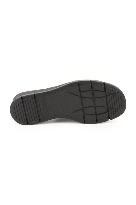 Women's Slippers Daily Genuine Leather Padded Sole Medium Heeled Anatomical Mother Shoes L060.281 - MALLTURK