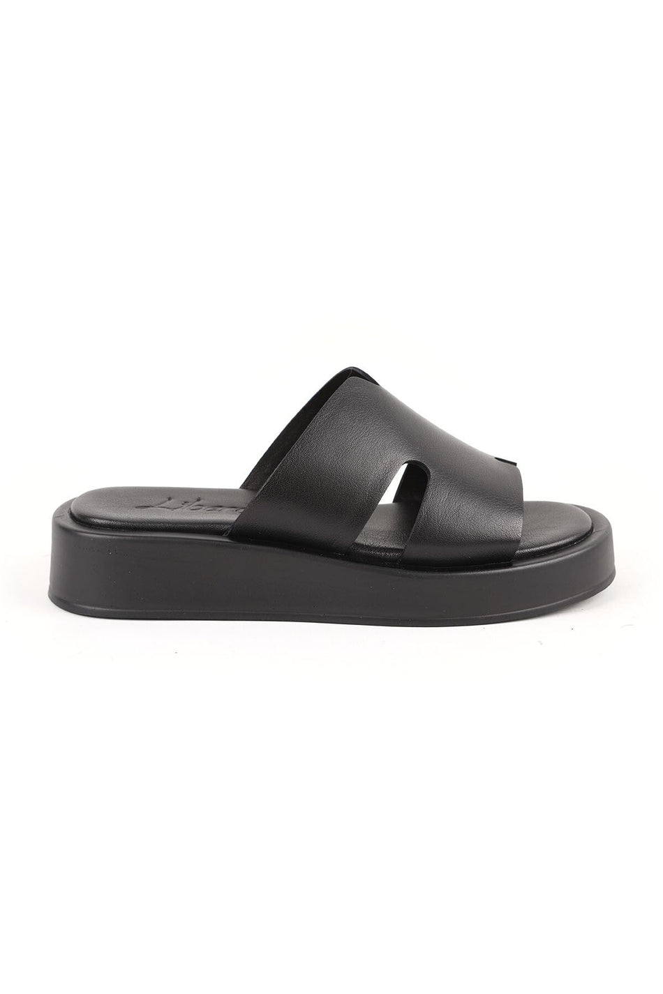 Women's Slippers Open Toe H-Strapped Thick Sole Mother's Shoes Antique Leather L078.5021 - MALLTURK