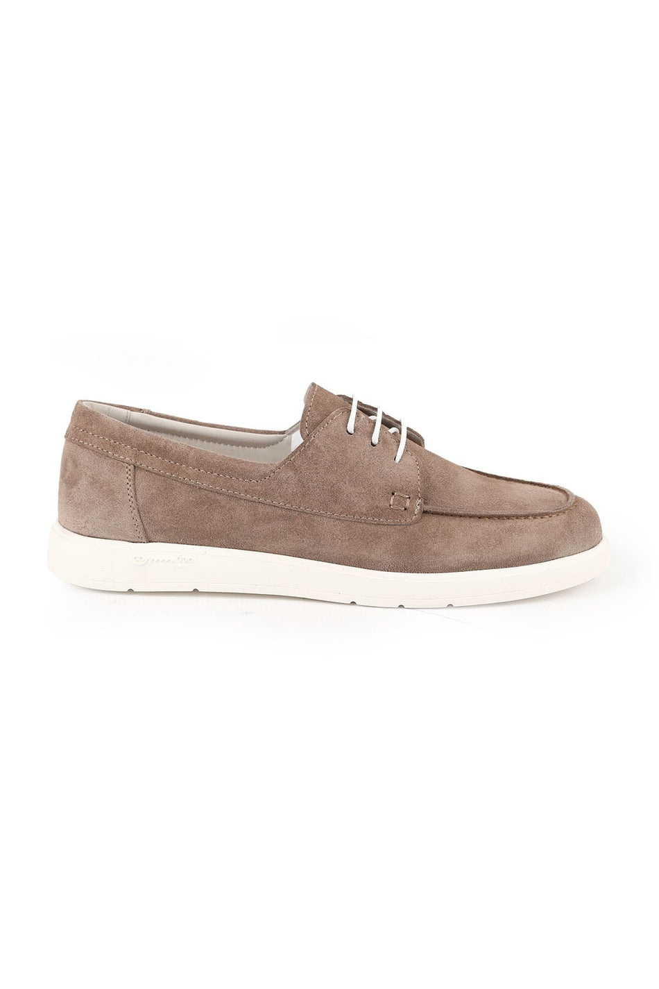 Women's Suede Casual Shoes Moccasin Stitched Lightweight Eva Sole Flexible Comfortable Lace-Up Lz5624 - MALLTURK