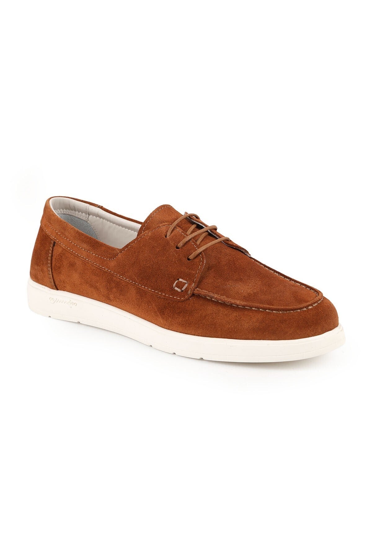 Women's Suede Casual Shoes Moccasin Stitched Lightweight Eva Sole Flexible Comfortable Lace-Up Lz5624 - MALLTURK