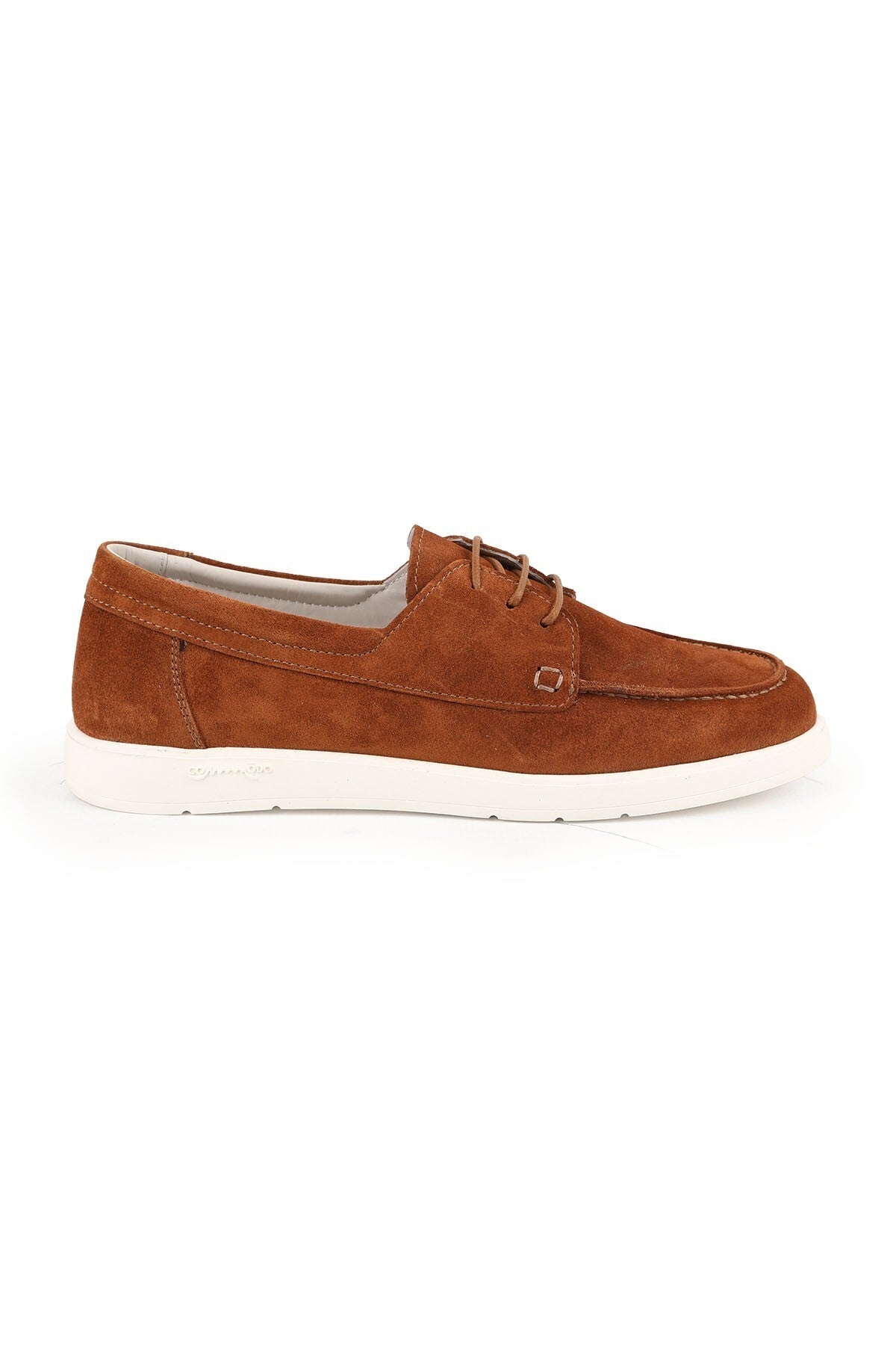 Women's Suede Casual Shoes Moccasin Stitched Lightweight Eva Sole Flexible Comfortable Lace-Up Lz5624 - MALLTURK