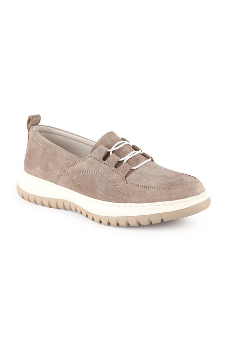 Women's Suede Leather Casual Shoes Lightweight Eva Sole Lace-Up Comfort Casual Model Lz5908 - MALLTURK