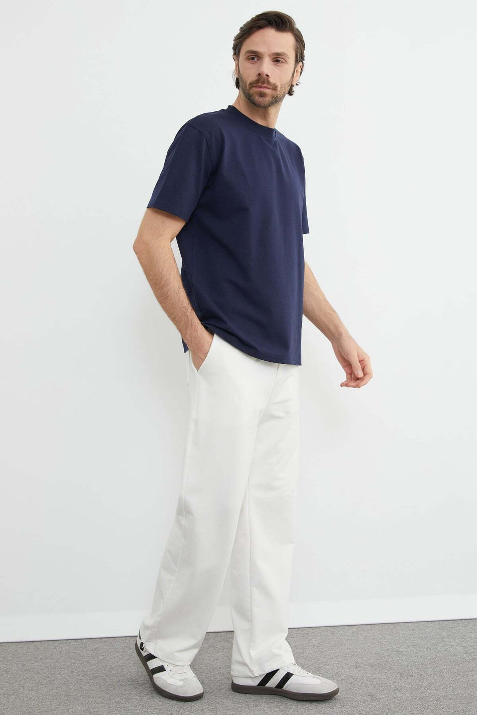 Yazı Printed Baggy Sweatpants with Stoppers - MALLTURK