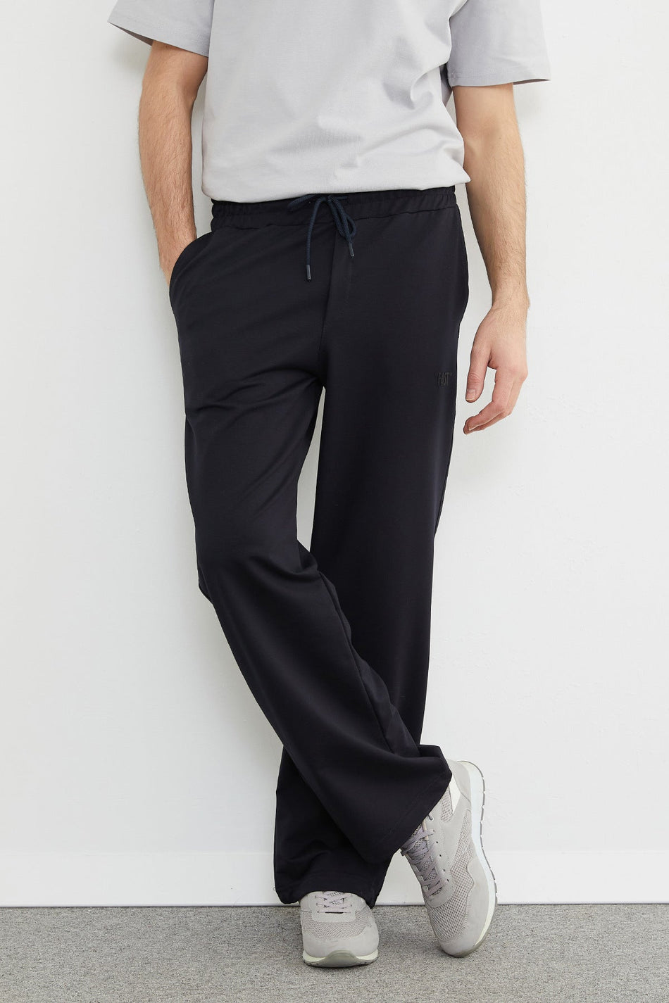 Yazı Printed Baggy Sweatpants with Stoppers - MALLTURK