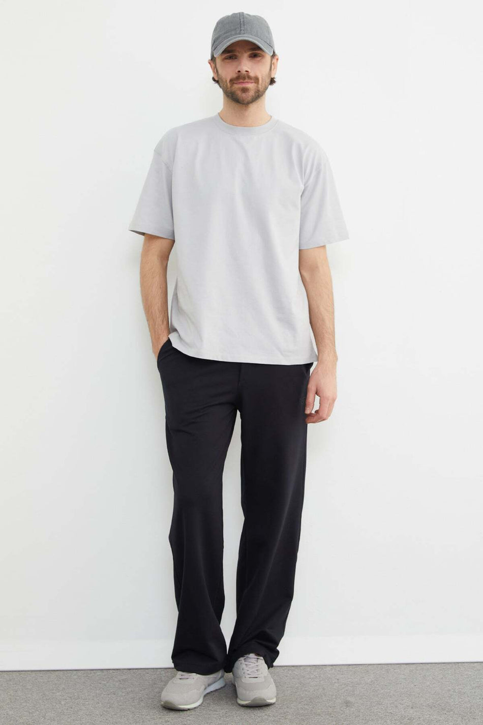Yazı Printed Baggy Sweatpants with Stoppers - MALLTURK