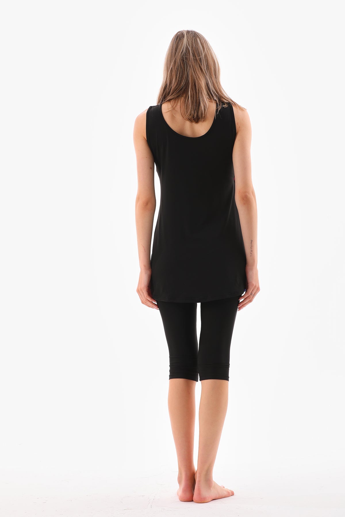 Zero Sleeve Piece Patterned Swimsuit - MALLTURK
