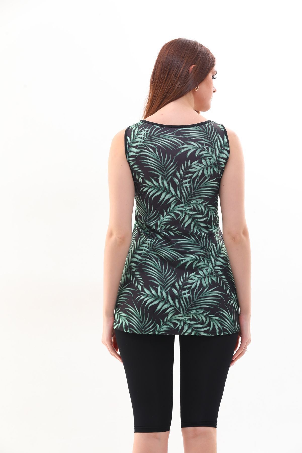Zero Sleeve Semi Covered Hijab Swimsuit - MALLTURK