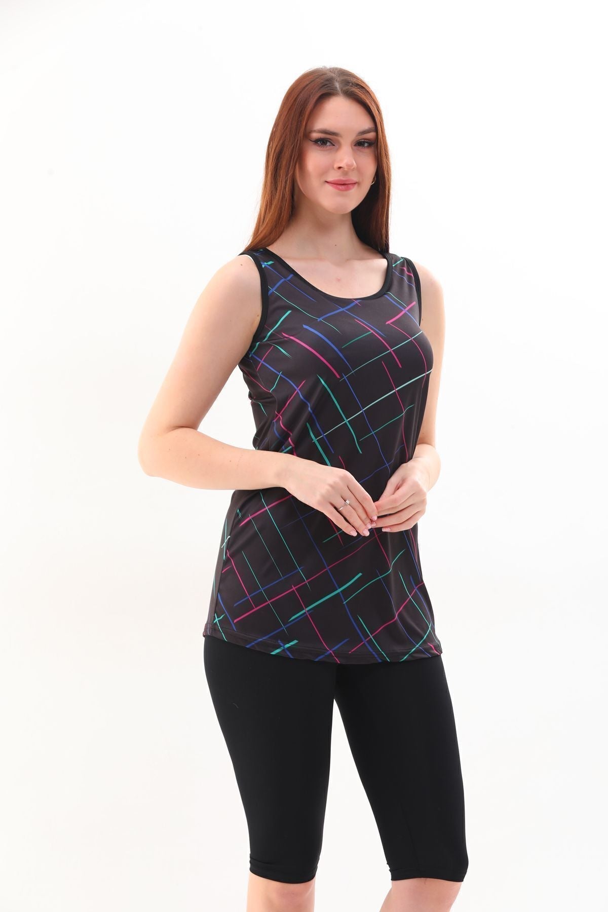 Zero Sleeve Semi Covered Hijab Swimsuit - MALLTURK