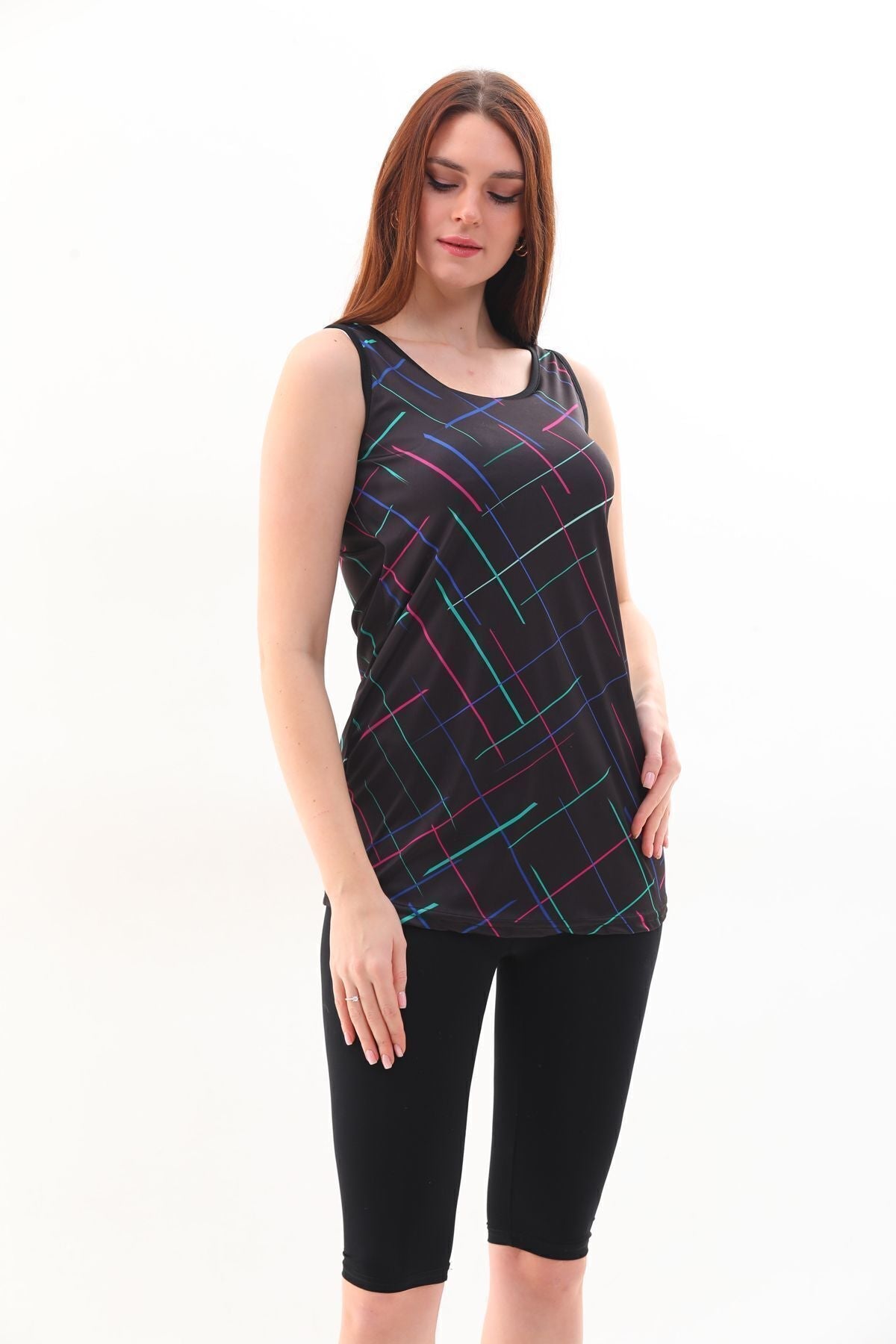 Zero Sleeve Semi Covered Hijab Swimsuit - MALLTURK