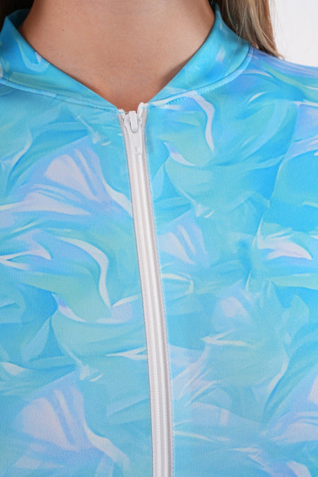Zipped Long-Sleeved Swim Trunks Jumpsuit Swimsuit - MALLTURK