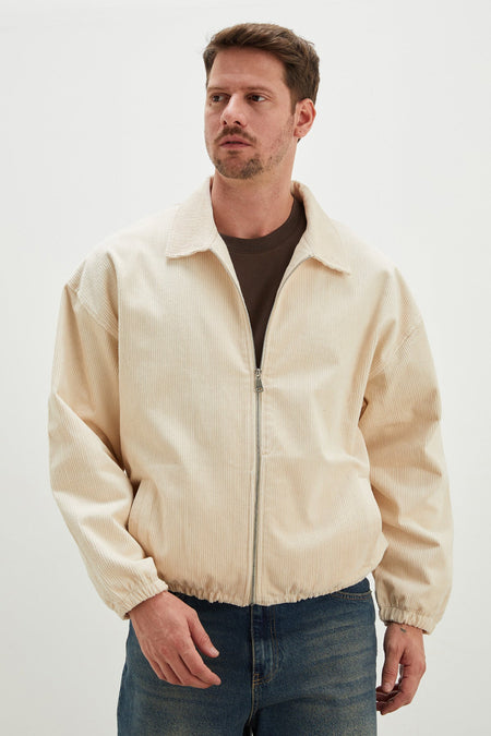 Zippered Polo Collar Velvet Bomber Jacket - MALLTURK