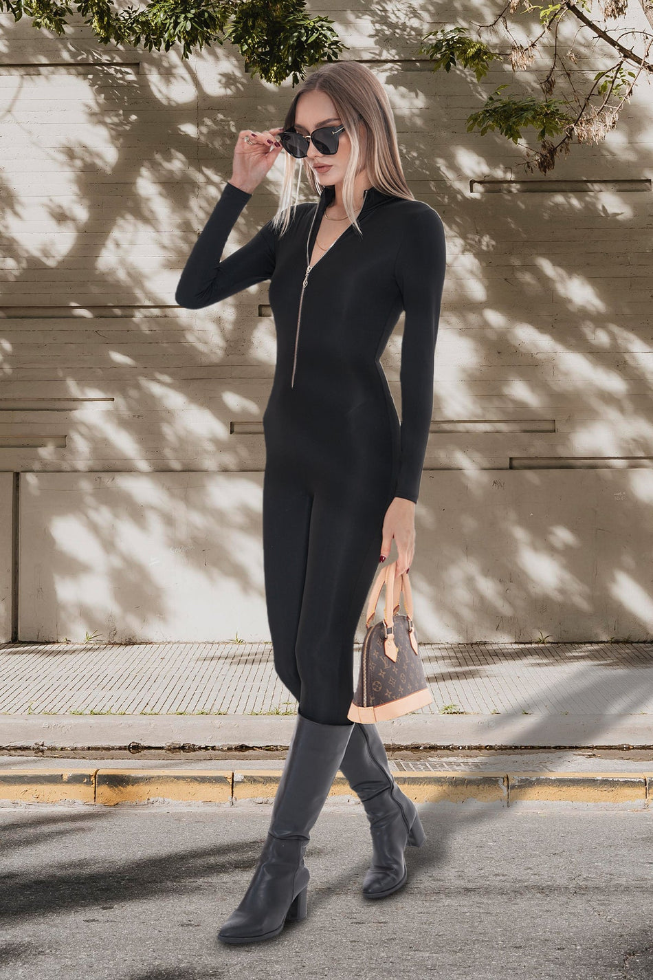 Zippered Women's Bodysuit Casual / Daily Wear / Sports - MALLTURK